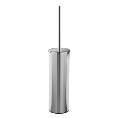 Tiffany freestanding toilet brush holder in brass with plastic bottom