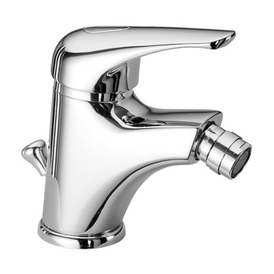 Single-lever bidet mixer with waste and flexible hose, Kelly