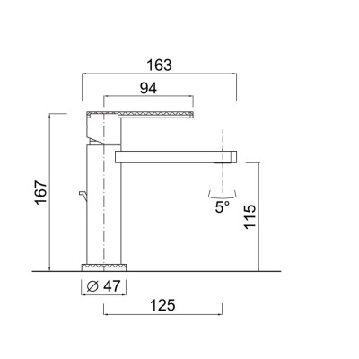 Monocomando lavabo con scarico Surf Deluxe