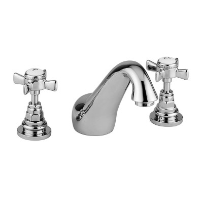 3-hole wash-basin set, luxury 1”1/4 pop-up waste, Kensington