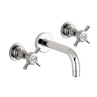 3-hole wall-mounted washbasin, spout mm. 150/200250, without waste, G5