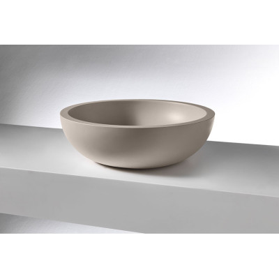 Lavabo da appoggio in SSA e cemento, Sfera L