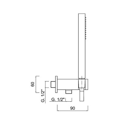 Kit duplex incasso Pablolux