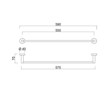 Towel-holder Moderna