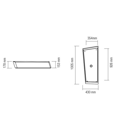 Lavabo da appoggio in SSA, Fuorisquadra L