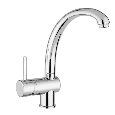 Single-hole single-lever mixer for sink, swivel spout, Futuro Duo