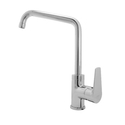 Single-hole single-lever mixer for sink, swivel spout, Linea