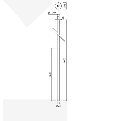 Bocca di erogazione da soffitto per lavabo, My Future Deluxe