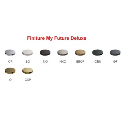 Set doccia incasso monocomando con deviatore, kit duplex, bocca parete, braccio parete, soffione Inox, My Future Deluxe