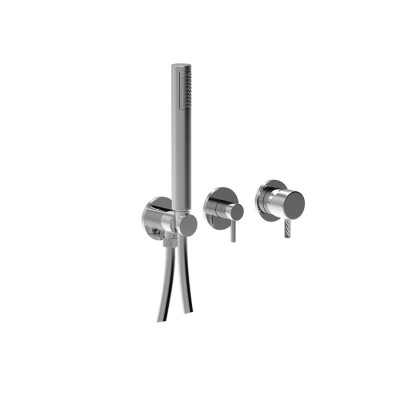 Monocomando doccia incasso con deviatore, kit duplex integrato, 2 uscite libere, My Future Deluxe