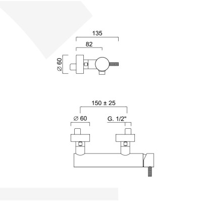 Monocomando doccia esterno My Future Deluxe