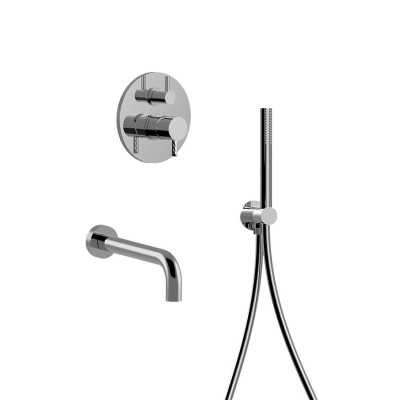 Monocomando vasca incasso con deviatore, kit duplex, bocca parete, My Future Deluxe