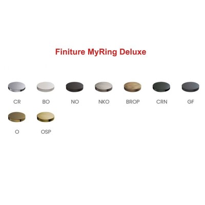 Set doccia incasso monocomando con deviatore, kit duplex, soffione incasso a molle pioggia e laminare, MyRing Deluxe