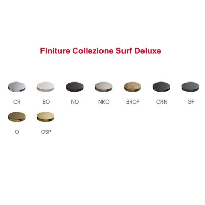 Set doccia incasso monocomando con deviatore, kit duplex, soffione Inox, bocca parete cascata, Surf Deluxe