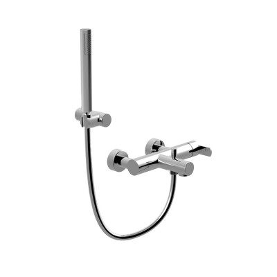External bath mixer with duplex shower set, Surf Deluxe
