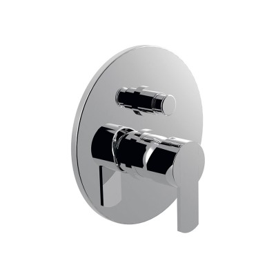 Built-in shower mixer with push-button diverter, Surf