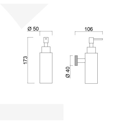 Porta dispenser da parete acciaio, Moderna Deluxe