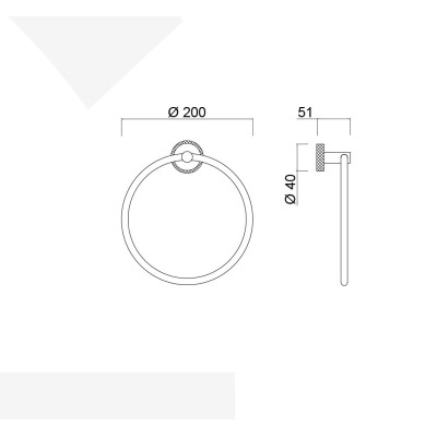 Porta salviette ad anello, Moderna Deluxe