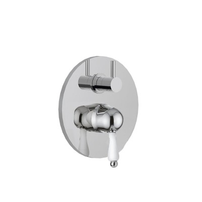 Built-in Shower Mixer with 3-Outlet Rotating Diverter, Praga Mix