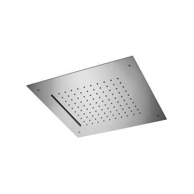 Square Framed Built-in Shower Head, Rain and Waterfall Jets, 430 x 430 mm