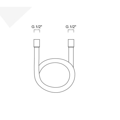 Tubo flessibile  girevole cm.120, 150  in PVC