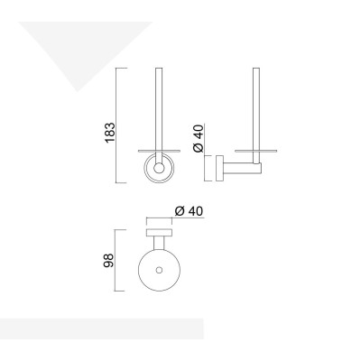 Toilet Roll Holder, Moderna