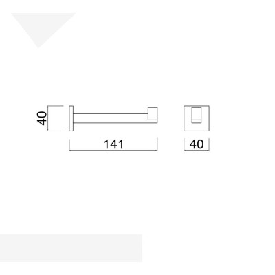 Porta rotolo scorta, Cubo