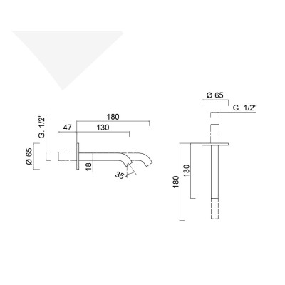 Wall-mounted sink spout, MyFuture