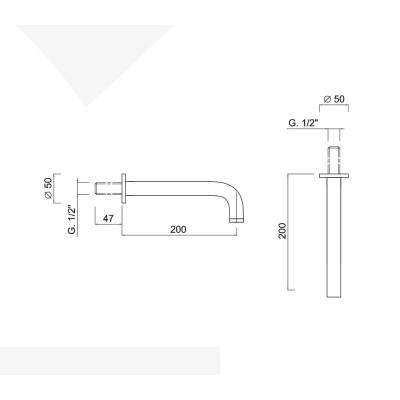 Wall-mounted sink spout MyRing