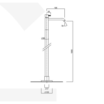 Floor-Mounted Basin Mixer Tap, External Parts, My Future Deluxe