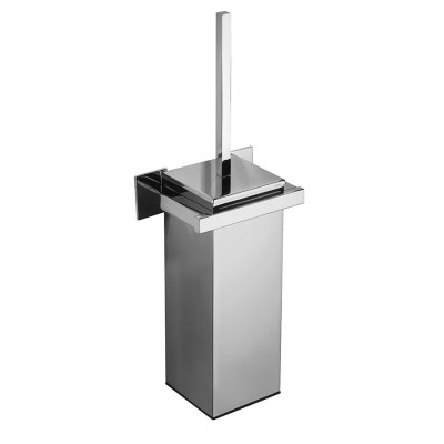 Diva brass wall-mounted toilet brush holder