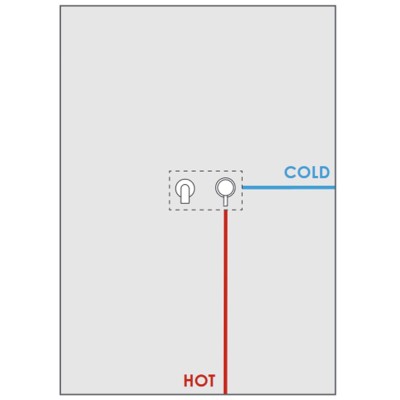 Parte incasso GGBOX 5297 lavabo a muro per articoli marchio Giulini G.