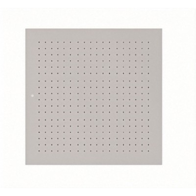 Soffione quadrato da incasso 564 x 564 mm in  acciaio AISI 316L, 1 getto pioggia, RAINPLAIN 5656