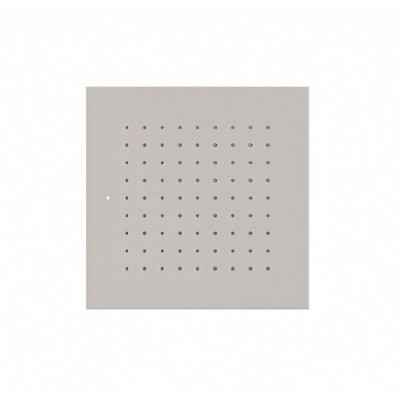 Soffione quadrato da incasso 324 x 324 mm, acciaio AISI 316L, 1 getto pioggia, RAINPLAIN 3232