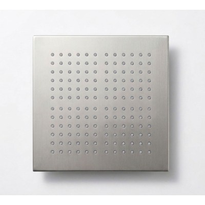 Square Built-in Shower Head, 404 x 404 mm, AISI 316L Stainless Steel, 1 Rain Jet, RAINPLAIN 4040