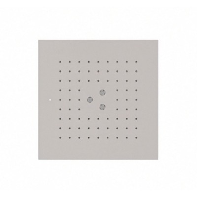 Soffione quadrato incasso 324 x 324 mm, acciaio AISI 316L, 1 getto pioggia, 3 getti nebulizzanti, RAINPLAIN 3232