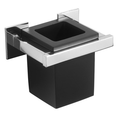 Porta bicchiere vetro vetrex Diva e supporto in ottone