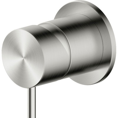 Miscelatore monocomando, bocca  lavabo incasso in acciaio Aisi 304, finitura spazzolata, Olympia