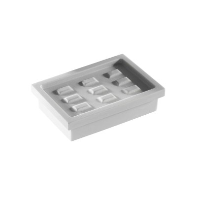 Porta sapone vetro vetrex per accessorio a muro collezione Cube