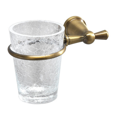 Armonia glass holder with decorated glass