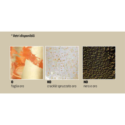 Porta sapone Luxor con vetro decorato