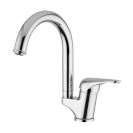 Monocomando lavabo Kelly Mery, bocca girevole, scarico 1”1/4 con flessibile