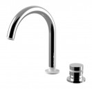 Monocomando lavabo 2 fori MyRing bocca girevole con flessibile