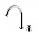 Monocomando lavabo 2 fori, bocca girevole con flessibili, Deluxe Myring