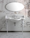 LAVABO CONSOLLE SOVEREIGN, COPPIA GAMBE QUEEN