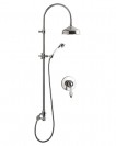 Set doccia incasso monocomando Harmony, supporto presa/acqua, colonna doccia con soffione ottone