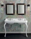 LAVABO CONSOLLE DOPPIO BACINO VENICE, COPPIA GAMBE VENICE